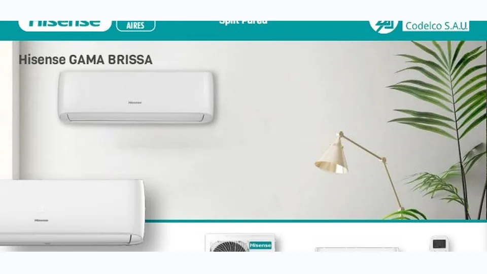 Hisense Brissa, imagen de la gama del catálogo técnico