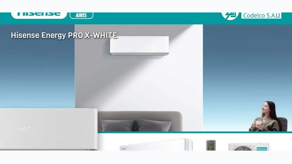 Hisense Energy Pro X White, imagen de la gama del catálogo técnico